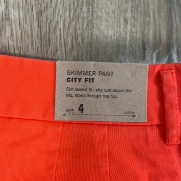 NWT J Crew Skimmer Pant City Fit Size 4 - Picture 5 of 11
